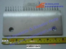 KM881849 Comb Plate RIGHT FLAT TOOTH ALUMINIUM