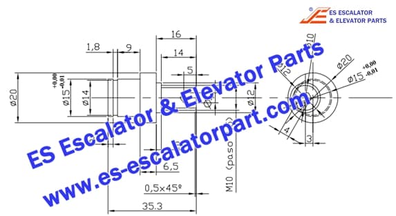 elevator door hanging wheel