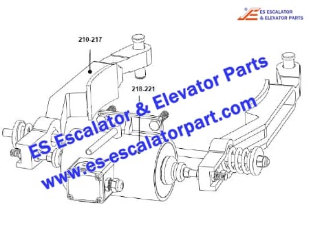 OTIS Escalator XAA20400E677 Brake Lever OTIS Escalator XAA20400E677 Brake Lever