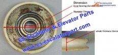 Elevator Parts ES-BR-01 Door Roller 72x16x15mm 6002