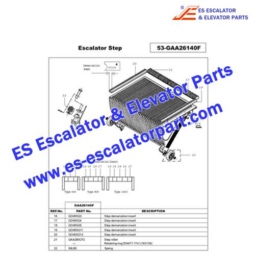 OTIS Escalator Part GO455G11 Step Demarcation NEW OTIS Escalator Part GO455G11 Step Demarcation NEW