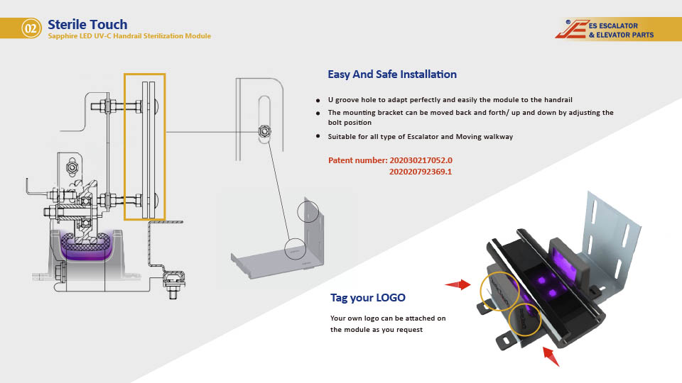 Sterile Touch- UVC Handrail Sterilization- From ES