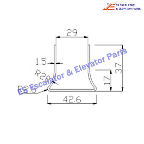 Escalator 1737987600 Track Use For Thyssenkrupp