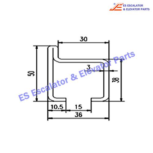 Escalator G050WJ-F8N90235 Track Use For XIZI OTIS