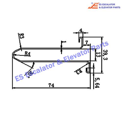 Escalator XAA50CG-2 Track Use For XIZI OTIS