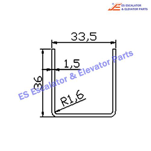 Escalator 2423290 Track Use For KONE