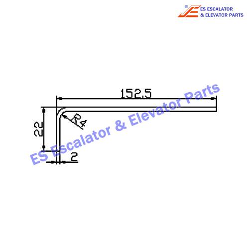 Escalator 5070826D10-H17 Track Use For KONE