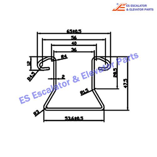 Escalator 1737883600 Track Use For Thyssenkrupp