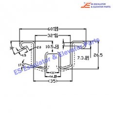 Escalator 5070640D10 Track