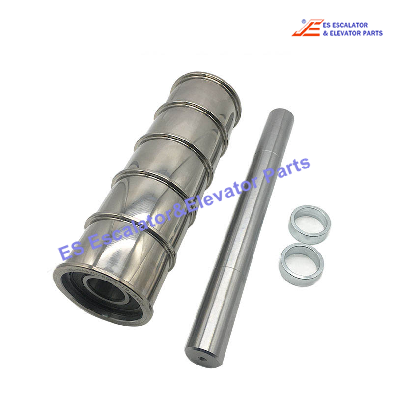 AAA20780P4 Elevator Traction Belt Roller Steel Belt Guide Pulley   330x110mm Diameter Of Axle: 40mm Length Of Axle: 390mm 5 Grooves Csb Pulley  Use For Otis