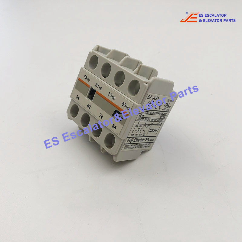 SZ-A31 Elevator Auxiliary Contact  3 NO/1NC 600 VAC Use For Fuji 
