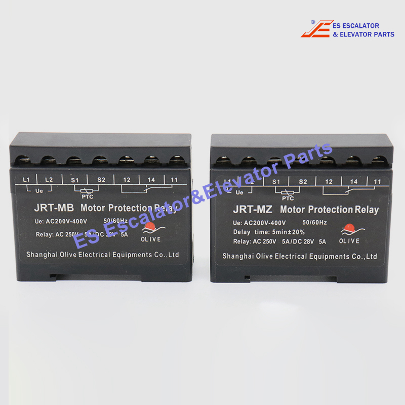 JRT-MZ Elevator Motor Protective Relay  Ue:AC200-400V 50/60HZ Relay:AC250V 5A/DC 28V 5A Use For Other