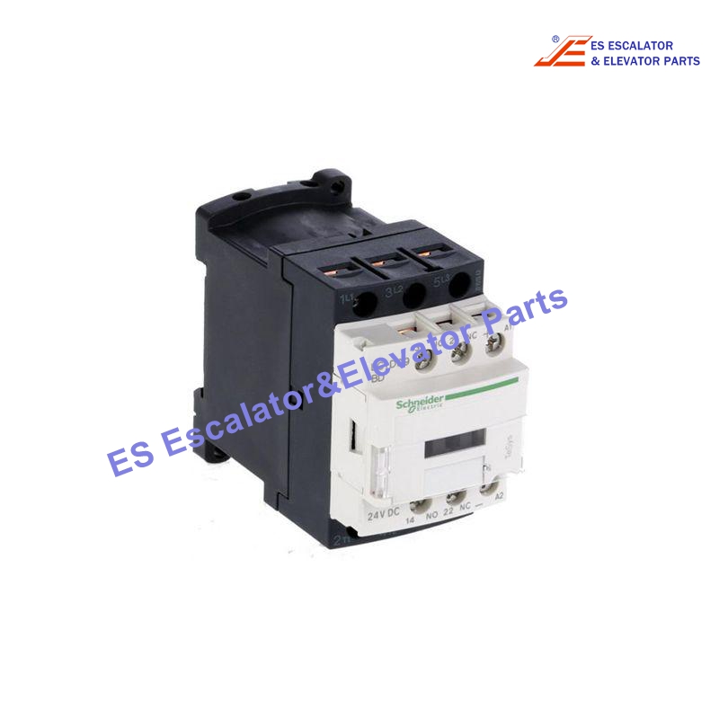 LC1D09BD Elevator TeSys Deca Contactor  3P(3 NO) - AC-3 - <= 440 V 9 A - 24 V DC Coil Use For Schneider