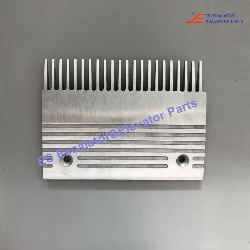 CSC-0685919 Escalator Comb Plate Length= 199mm Width = 116mm Hole Spacing = 145mm 22T Aluminum Silver Use For Sjec