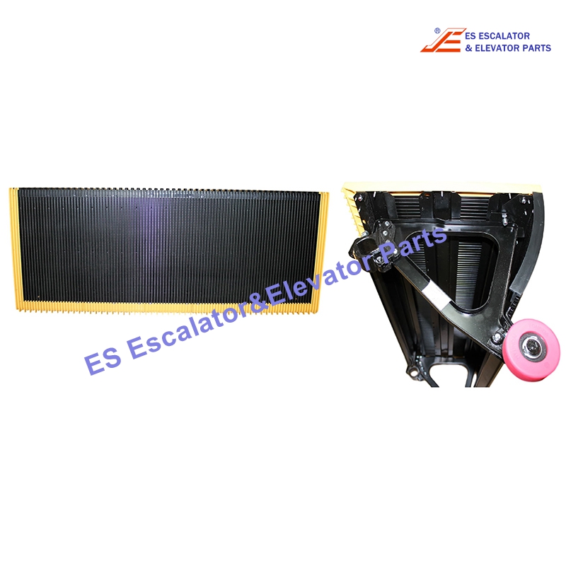 S1-STEP-1200 Escalator Step 1000mm Black With Yellow Demarcation Lines 30 Degree Use For Hyundai