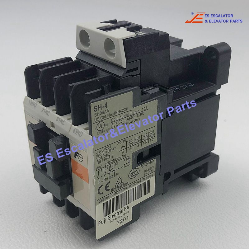 SH04AA Elevator SH-4 Relay  Coil: 100-110 / 110-120 VAC 50/60 HZ 10 A 4NO/4NC Contacts Use For Fuji 