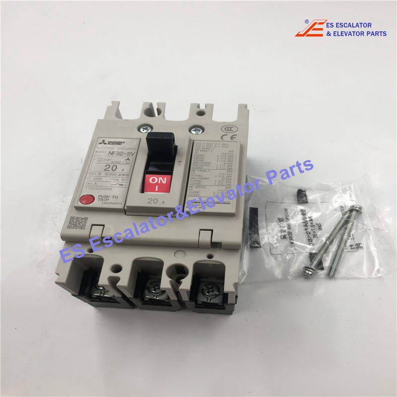 NF32-SV Elevator Contactor Poles:3P Current:30A Voltage (DC):600VAC Use For Mitsubishi