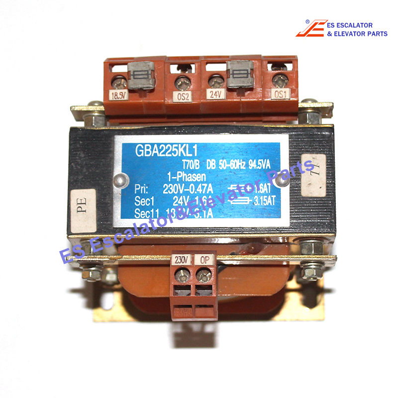 GBA225KL1 Elevator Transformer 50/60HZ 94.5VA 1 Phasen Pri;230-0.47A Sec1:24-1.6A Sec11:18.5-3.1A Use For Otis