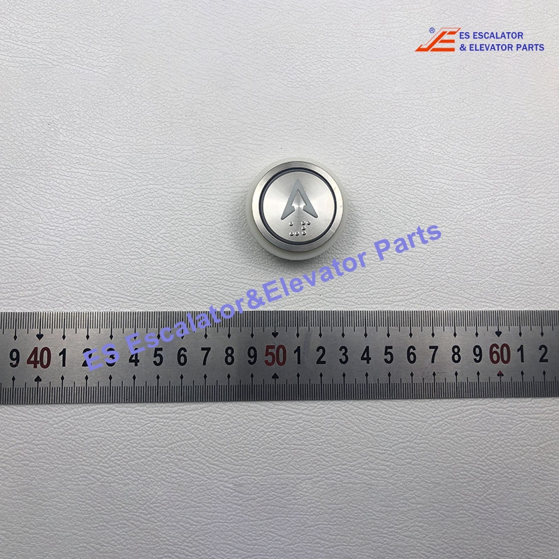 A4N60638 Elevator Push Button Round Order Button With Braille Blue Indication With Buzzer Use For BST