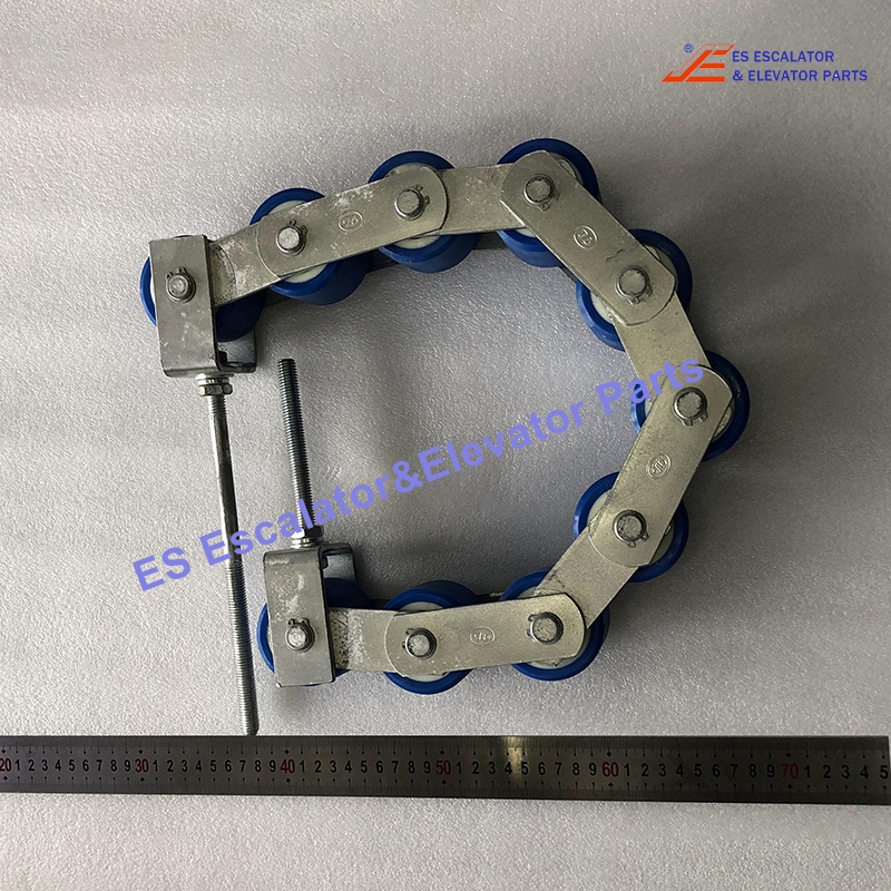 XAA332X5 Escalator Tension Chain Otis XO-508 10 Rollers With Tension Spring And Brackets Use For Otis