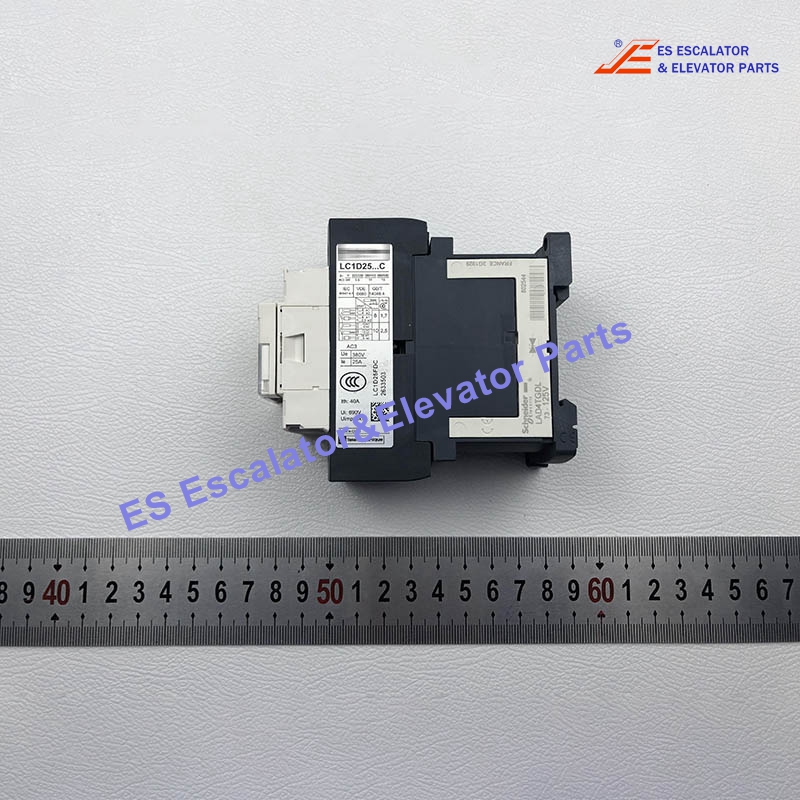 LC1D25FDC Elevator Contactor 3P(3 NO) 440 V 25 A 110 V DC Coil Use For Schneider