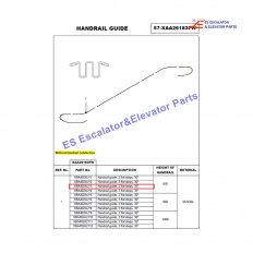 XBA402ALY3 Elevator Handrail Guide