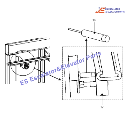 XAA177CW3 Escalator Handrail Sensor Use For OTIS