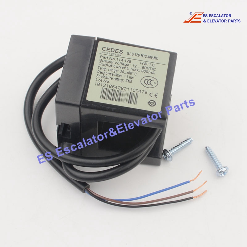 GLS126NT2-MV, NO Elevator Leveling Switch Sensor Supply Voltage:12-60VDC Current:Max.200mA Use For CEDES
