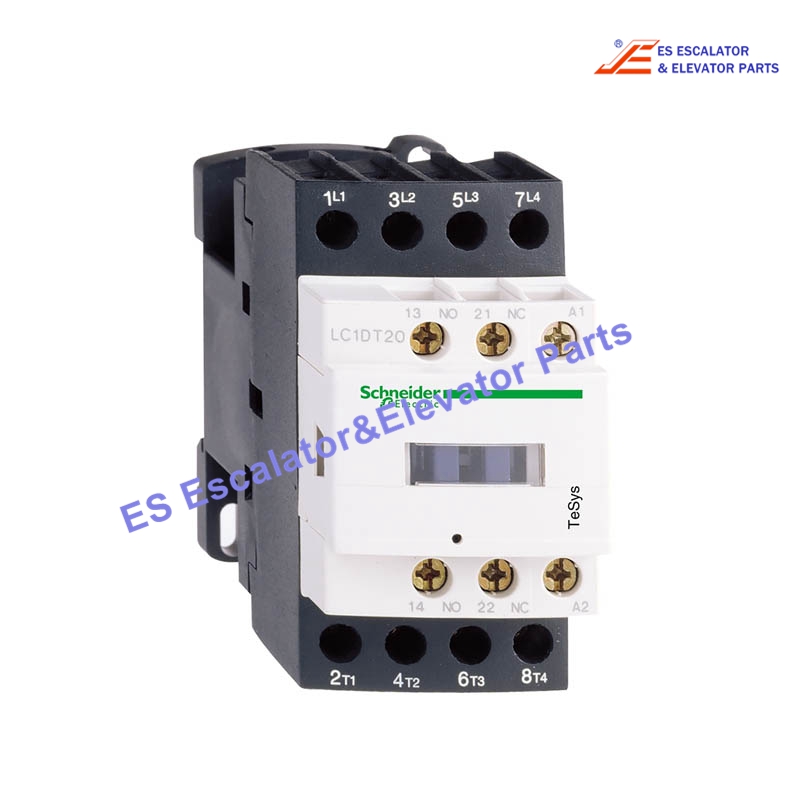 LC1D128MD Elevator Contactor 4P (2NO+2NC) AC1 25A, O+NC coil  220 VDC Use For Schneider