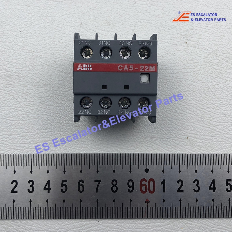 CA5-22M Elevator Auxiliary Contact Block 4-Pole 24/690 VAC 6A 2NO-2NC Use For Other