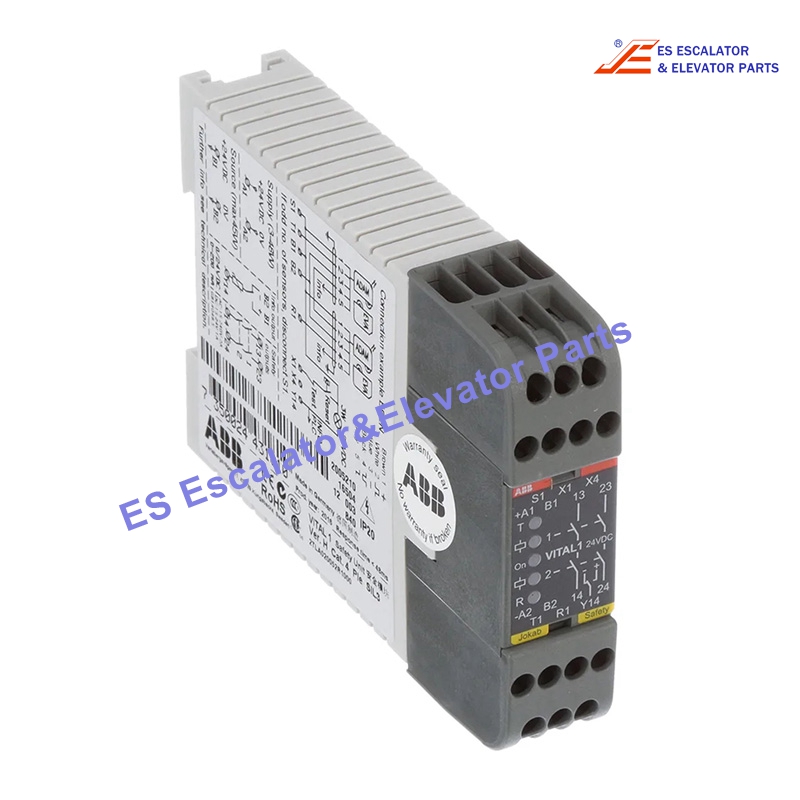 2TLA020052R1000 Elevator Safety Relay Safety Controller 1 Channel Input 2NO Outputs 24VDC Use For ABB