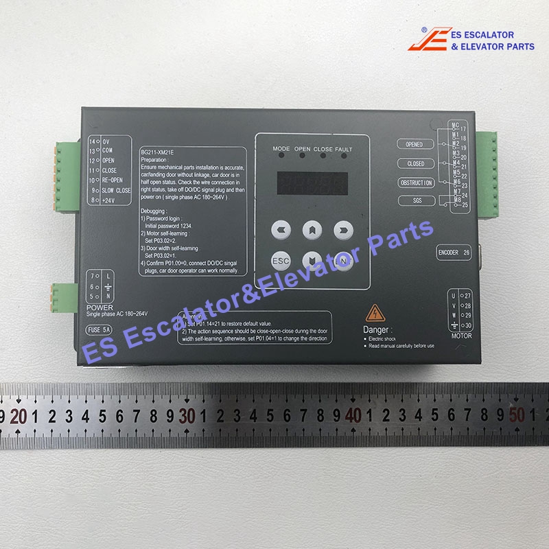 BG211-XM21C Elevator Door Machine Inverter Control Box Single Phase AC180-264V 5A Use For BST