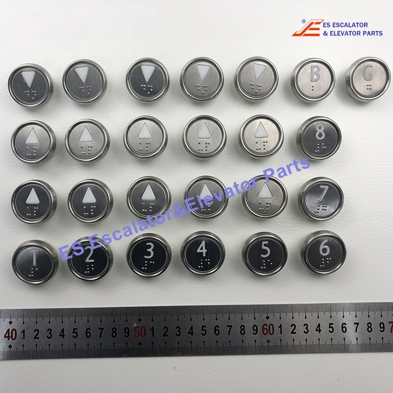 KM922111G041H091 Elevator Button KDS AUS RND Surf RE SB Up Use For Kone