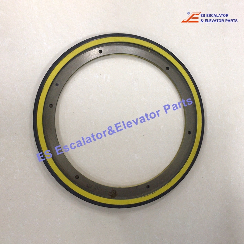 XBA290DY1 Escalator Handrail Friction Wheel OD:587/557mm ID:433mm Thickness:30mm Yellow Use For Otis