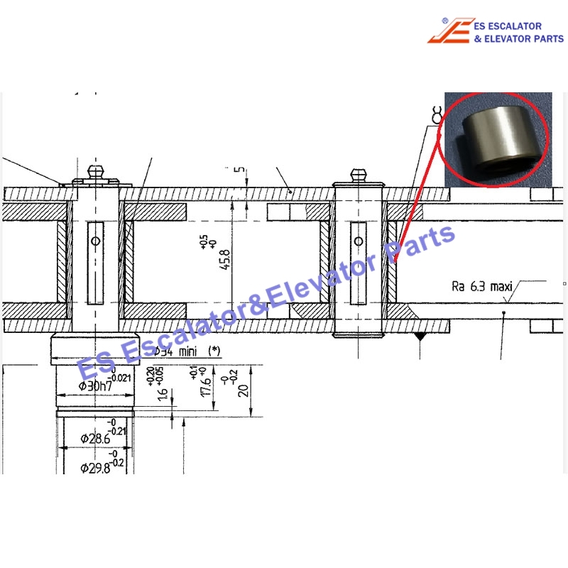 Escalator Step Chain Roller Use For CNIM