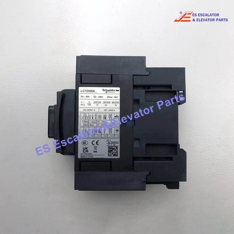 LC1D50AM7C Elevator Contactor AC110V AC220V AC380V Use For Schneider